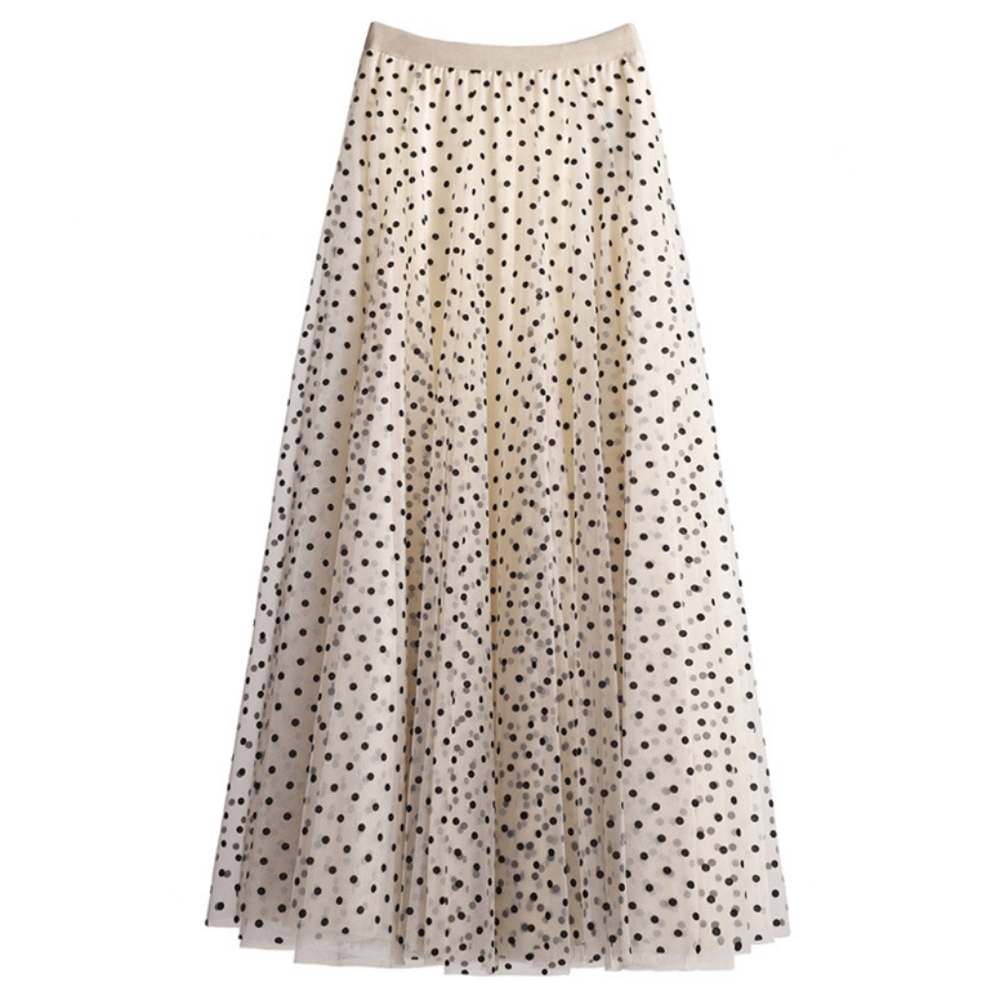 ♥️French Polka Dot Maxi Skirt ♥️